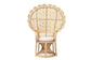 bali & pari Hecate Modern Bohemian Natural Brown Rattan Peacock Chair FredCo
