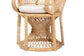 bali & pari Hecate Modern Bohemian Natural Brown Rattan Peacock Chair FredCo