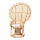 bali & pari Hecate Modern Bohemian Natural Brown Rattan Peacock Chair FredCo