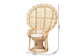 bali & pari Hecate Modern Bohemian Natural Brown Rattan Peacock Chair FredCo