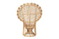 bali & pari Hecate Modern Bohemian Natural Brown Rattan Peacock Chair FredCo