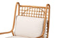 bali & pari Helina Bohemian Light Honey Rattan Accent Chair FredCo
