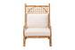 bali & pari Helina Bohemian Light Honey Rattan Accent Chair FredCo