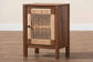 bali & pari Holitz Modern Bohemian Walnut Brown Finished Bayur Wood Nightstand FredCo