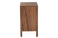 bali & pari Holitz Modern Bohemian Walnut Brown Finished Bayur Wood Nightstand FredCo