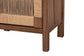 bali & pari Holitz Modern Bohemian Walnut Brown Finished Bayur Wood Nightstand FredCo