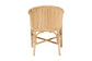 bali & pari Hollis Natural Rattan Barrel Chair with Cushion - Handcrafted Accent Armchair with Laminated Rattan Pole Back, Coastal Boho Seating for Living Room or Bedroom FredCo