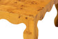 bali & pari Huxley Modern and Contemporary Natural Real Burl Wood Coffee Table FredCo