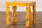 bali & pari Huxley Modern and Contemporary Natural Real Burl Wood End Table FredCo