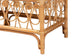 bali & pari Ibiza Modern bohemian Natural Brown Rattan Bench FredCo