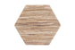 bali & pari Idana Bohemian Woven Grasscloth Hourglass End Table FredCo