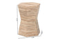 bali & pari Idana Bohemian Woven Grasscloth Hourglass End Table FredCo