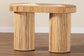 bali & pari Iryna Modern Bohemian Natural Rattan Console Table FredCo