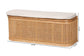 bali & pari Ishana Bohemian Natural Rattan Storage Bench FredCo