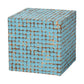 bali & pari Janella Bohemian Sky Blue Coconut Shell and Acacia Wood End Table FredCo