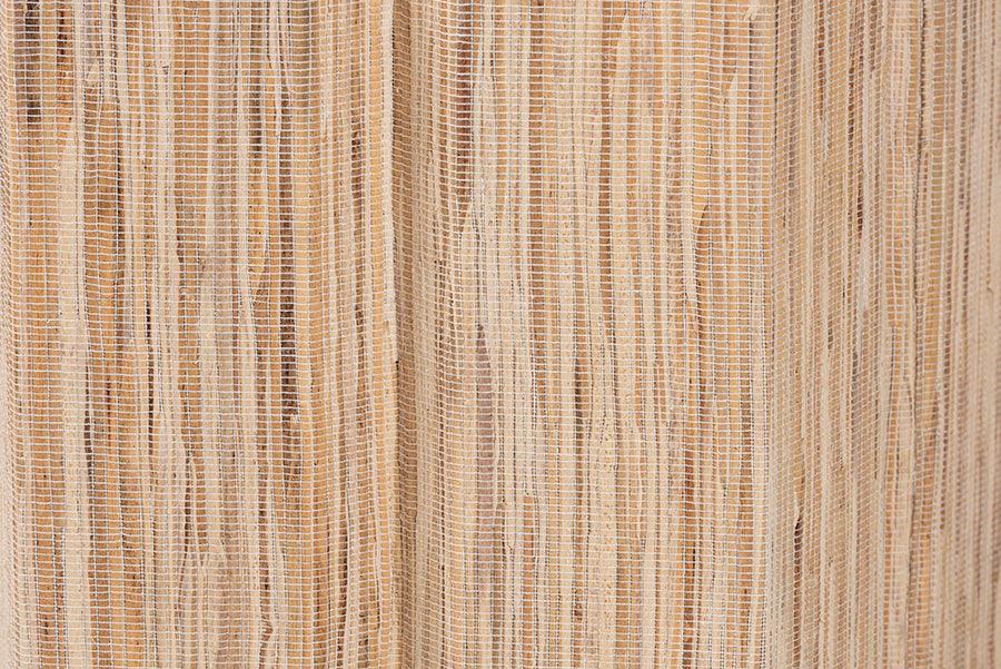 bali & pari Janeth Bohemian Woven Grasscloth End Table FredCo