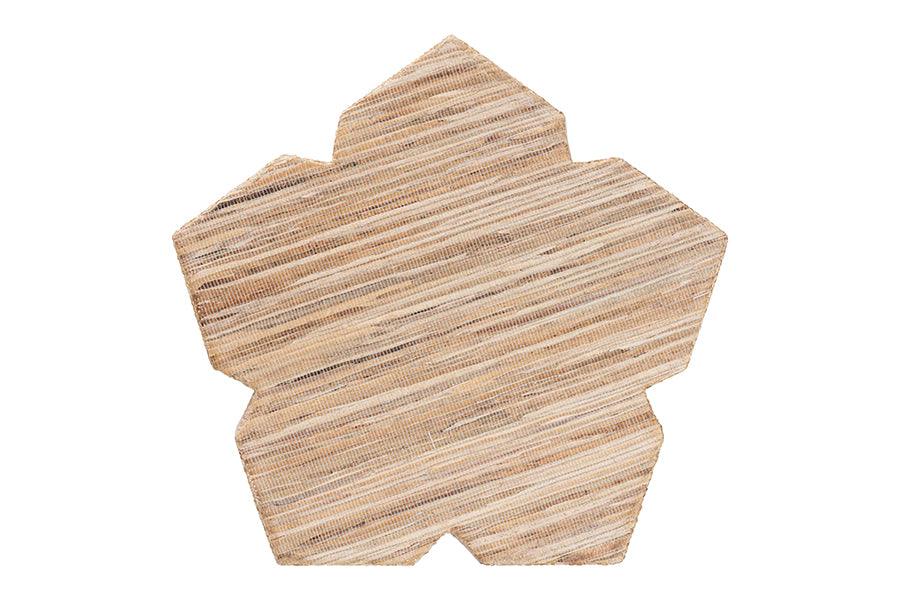 bali & pari Janeth Bohemian Woven Grasscloth End Table FredCo