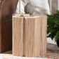 bali & pari Janeth Bohemian Woven Grasscloth End Table FredCo