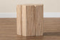 bali & pari Janeth Bohemian Woven Grasscloth End Table FredCo