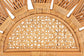 bali & pari Jasmine Modern Bohemian Natural Rattan King Size Standalone Headboard FredCo