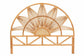 bali & pari Jasmine Modern Bohemian Natural Rattan Queen Size Standalone Headboard FredCo