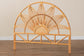 bali & pari Jasmine Modern Bohemian Natural Rattan Queen Size Standalone Headboard FredCo