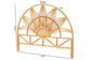 bali & pari Jasmine Modern Bohemian Natural Rattan Queen Size Standalone Headboard FredCo