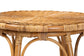 bali & pari Jayana Natural Rattan Round End Table - Handwoven Wicker Accent Table with Open Frame Base, Lightweight Coastal Boho Side Table for Living Room or Patio FredCo