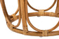 bali & pari Jayana Natural Rattan Round End Table - Handwoven Wicker Accent Table with Open Frame Base, Lightweight Coastal Boho Side Table for Living Room or Patio FredCo