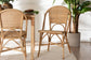 bali & pari Jaylyn Bohemian Natural Rattan Dining Chair FredCo
