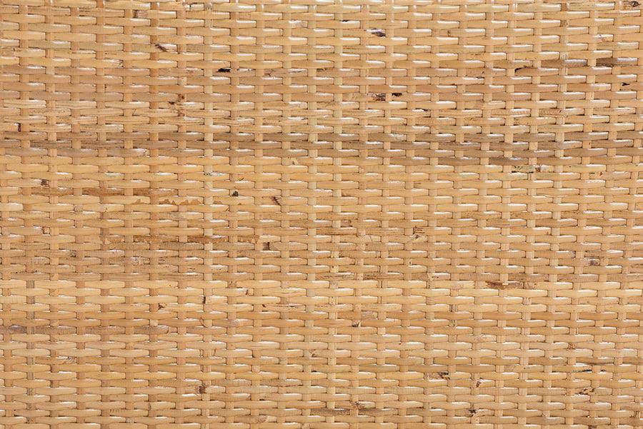 bali & pari Jaylyn Bohemian Natural Rattan Dining Chair FredCo