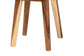 bali & pari Jia Suar Wood End Table - Handcrafted Side Table with Live Edge Round Top and Tapered Legs, Rustic Boho Accent Furniture for Living Room, Bedroom, or Patio FredCo