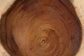 bali & pari Jia Suar Wood End Table - Handcrafted Side Table with Live Edge Round Top and Tapered Legs, Rustic Boho Accent Furniture for Living Room, Bedroom, or Patio FredCo