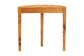 bali & pari Jihan Modern and Contemporary Natural Real Burl Wood Half-Moon Console Table FredCo