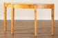 bali & pari Jihan Modern and Contemporary Natural Real Burl Wood Half-Moon Large Console Table FredCo
