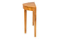 bali & pari Jihan Modern and Contemporary Natural Real Burl Wood Half-Moon Large Console Table FredCo