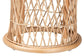 bali & pari Junius Bohemian Natural Rattan Ottoman Footstool FredCo