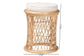 bali & pari Junius Bohemian Natural Rattan Ottoman Footstool FredCo