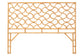 bali & pari Kalcya Bohemian Natural Rattan King Size Standalone Headboard FredCo