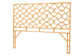 bali & pari Kalcya Bohemian Natural Rattan King Size Standalone Headboard FredCo