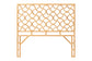 bali & pari Kalcya Bohemian Natural Rattan Queen Size Standalone Headboard FredCo