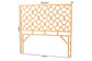 bali & pari Kalcya Bohemian Natural Rattan Queen Size Standalone Headboard FredCo