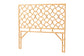 bali & pari Kalcya Bohemian Natural Rattan Queen Size Standalone Headboard FredCo