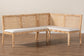 bali & pari Kalimantan Bohemian Light Honey Rattan 2-Piece Banquette Set FredCo