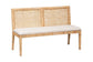 bali & pari Kalimantan Bohemian Light Honey Rattan 2-Piece Banquette Set FredCo