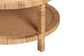 bali & pari Kalimantan Bohemian Light Honey Rattan and Mahogany Wood Coffee Table FredCo