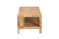 bali & pari Kalimantan Bohemian Light Honey Rattan and Mahogany Wood Rectangle Coffee Table FredCo
