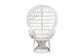 bali & pari Kallima Modern Bohemian White Natural Rattan Peacock Chair FredCo