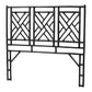 bali & pari Karavo Bohemian Black Natural Rattan King Size Standalone Headboard FredCo