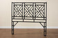 bali & pari Karavo Bohemian Black Natural Rattan Queen Size Standalone Headboard FredCo